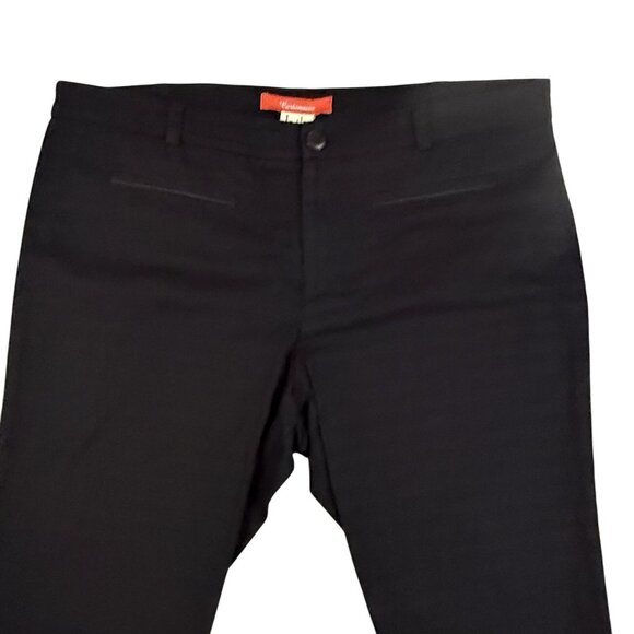 Anthropologie Cartonnier Pants Women's 14 Black Slim Ankle Cigarette Pockets - Picture 3 of 16